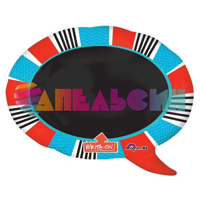 Шар фигура B-PAD Мелованная Тег овальный с маркером A28"/71см (США) 32325 1207-2193