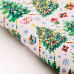 Бумага Хоровод елок 70х100см глянец 3685830-1