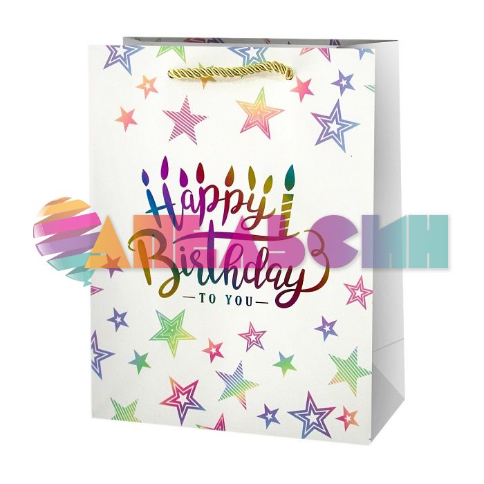 Пакет HB to you Радужный перелив 30х42х12см глянец 502681