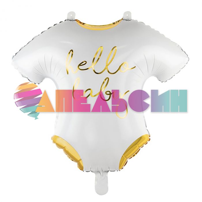 Шар фигура Боди Hello baby PD20"/51см (Польша) 1207-4372