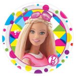 Тарелка Барби Barbie 17см 8шт/уп картон 1502-2008-СТОК