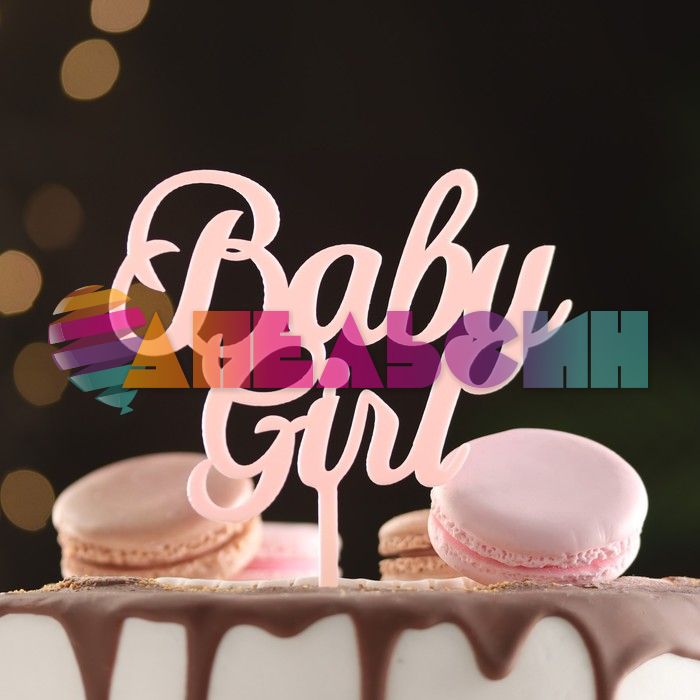 Топпер Baby Girl 11х17см пластик 7003936