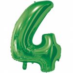 Шар цифра Зеленый Е26"/66см 4 Green (Китай) 1207-4882