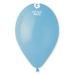 Шар пастель Голубой И10"/25см (072) Baby Blue 100шт/уп (Италия) 1102-1464