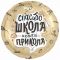 Шар фольга Спасибо школа конец прикола AG19"/48см (Россия) круг 226887