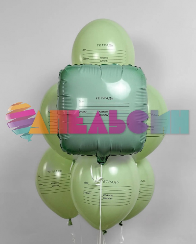 Шар фольга Школьная тетрадь Е18"/46см (Китай) 1202-3792