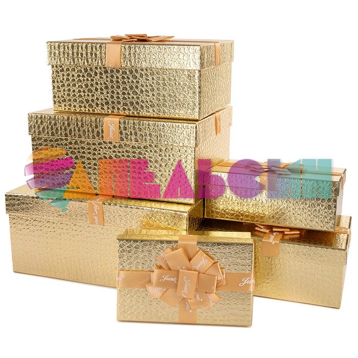 Коробка Эффектный подарок золото 21,5х28х13см 503920-2