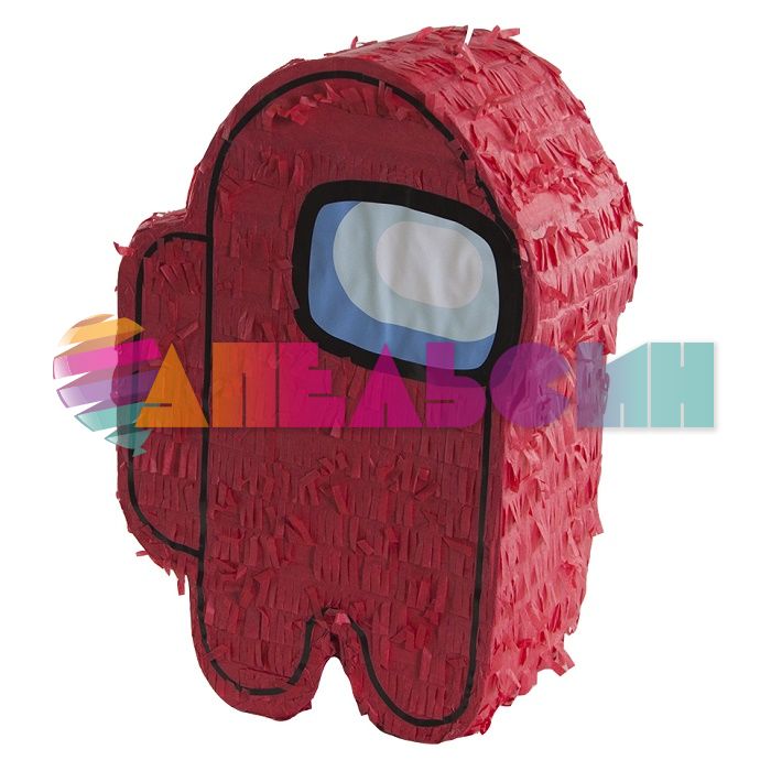 Пиньята Космонавтик красный 25х38х15см 6012341-BX