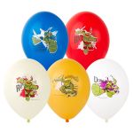 Шар латекс Черепашки-Ниндзя цветные 14"/35см 25шт/уп (Бельгия) пастель 1103-1186
