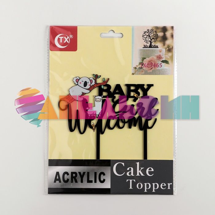Топпер Baby Girl Welcome 13х14см акрил 4488618