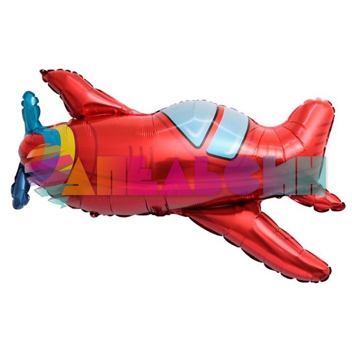 Мини фигура Самолет красный FL15"/38см с клапаном (Китай) 190634