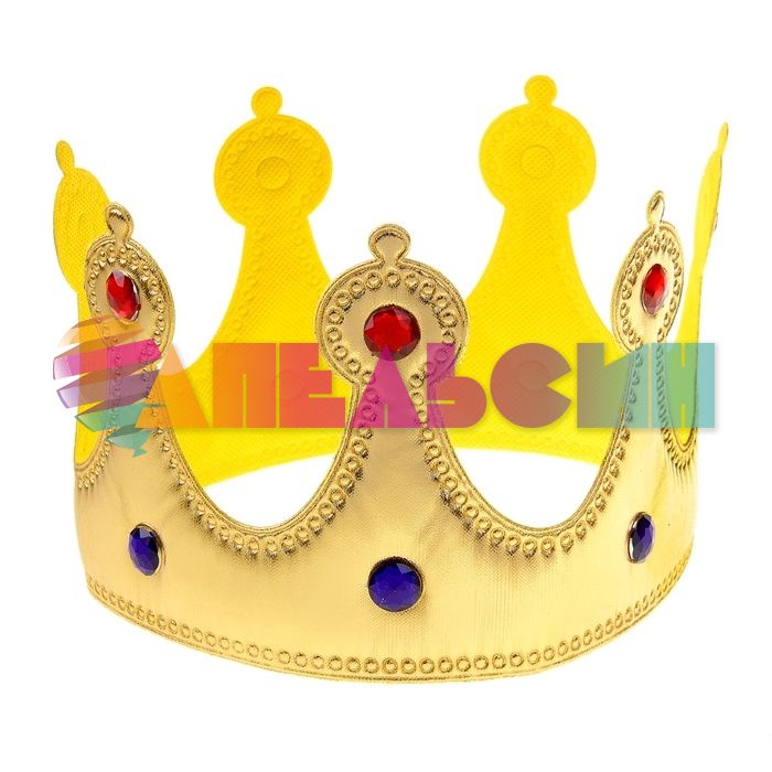 Корона Золото Милорд 7х59см тканевая 6230481