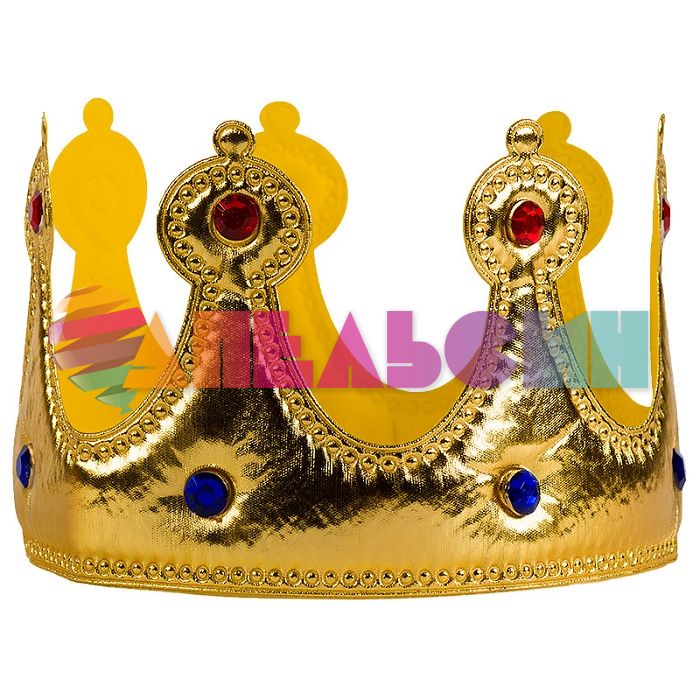 Корона Золото Милорд 7х59см тканевая 6230481