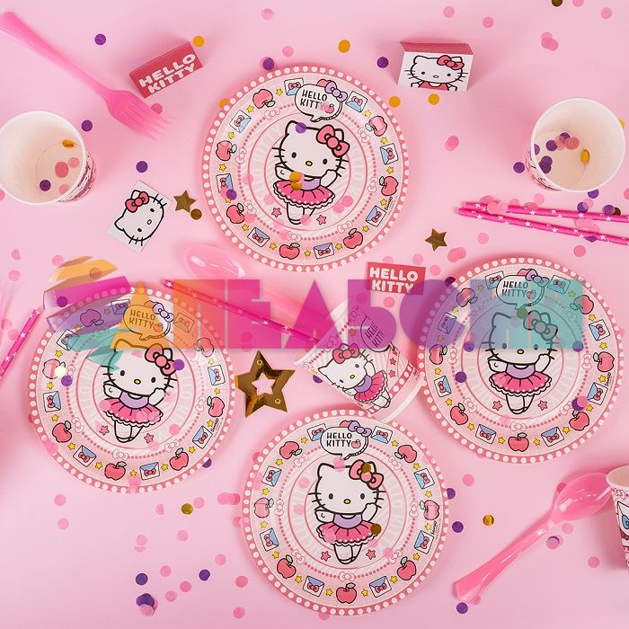 Тарелка Хеллоу Китти Hello Kitty 18см 6шт/уп картон 312871