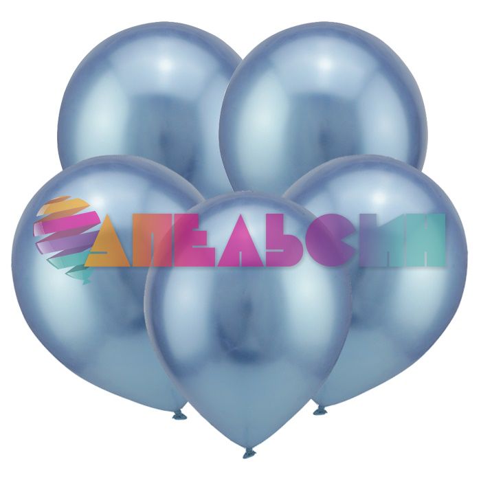Шар хром Синий ВП12"/30см 50шт/уп (Китай) 212204