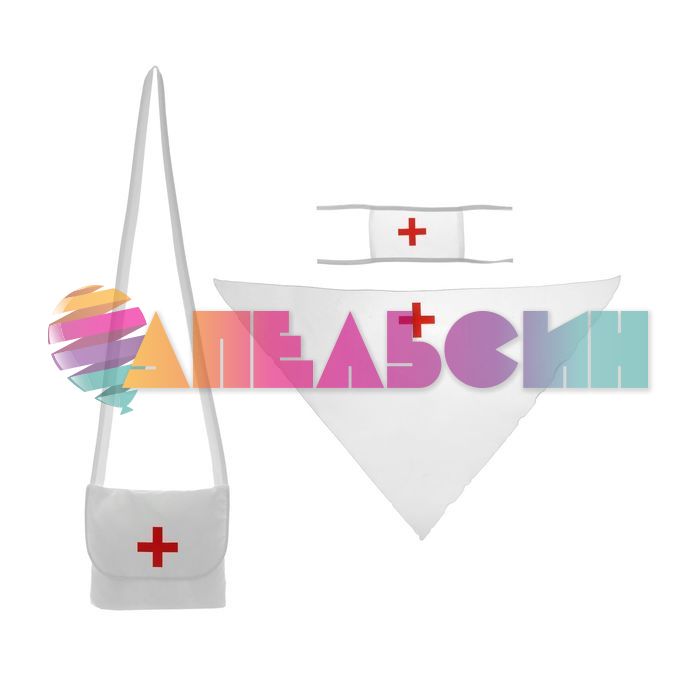 Набор Медврач 3в1 (косынка, повязка, сумка) 2117677-СТОК