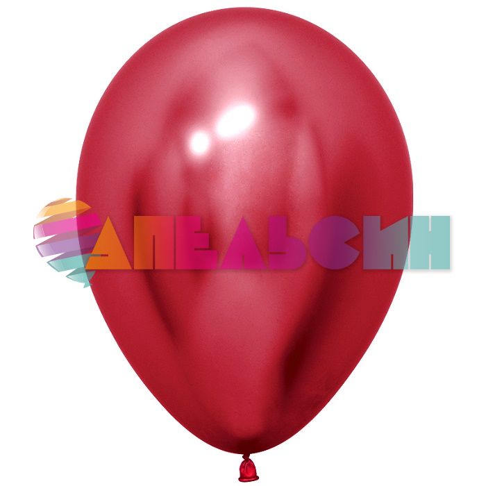 Шар хром Красный S12"/30см (915) Reflex Red 50шт/уп (Колумбия) 212915-бр 172309