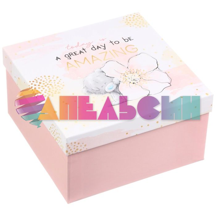 Коробка Мишка Тедди Me To You Поздравляю 18х18х10,3см 10178879-3