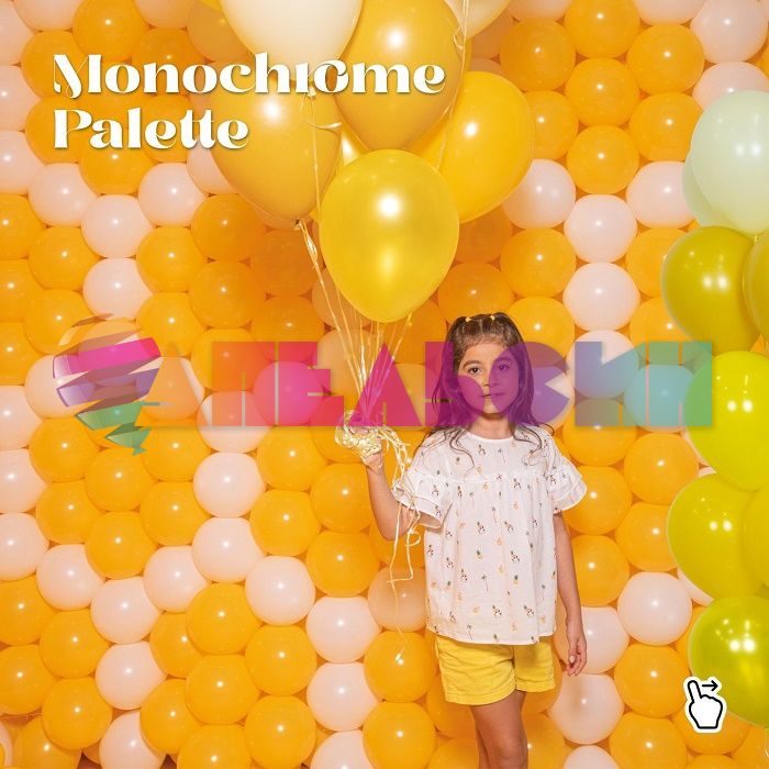 Шар пастель Желтый S24"/76см (021) Honey Yellow Медовый 3шт/уп (Колумбия) 124021 404141