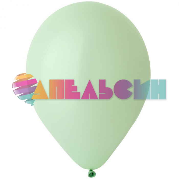 Шар пастель Зеленый Э12"/30см (782) Honey Dew 50шт/уп (Малайзия) макарунс 1102-1841