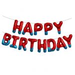 Надпись из шаров HAPPY BIRTHDAY Героическая тема FL16"/41см (Китай) 26675
