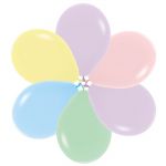 Шар пастель Ассорти S05"/13см (600) Assorted 100шт/уп (Колумбия) макарунс 105600-бр 155401
