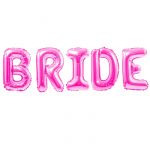 Надпись из шаров BRIDE розовый фуше FL16"/41см (Китай) 23836