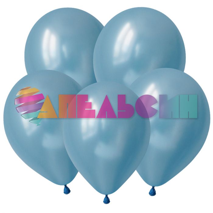 Шар металлик Голубой DL12"/30см (1472) Azure серо-голубой 100шт/уп (Вьетнам) 3121472