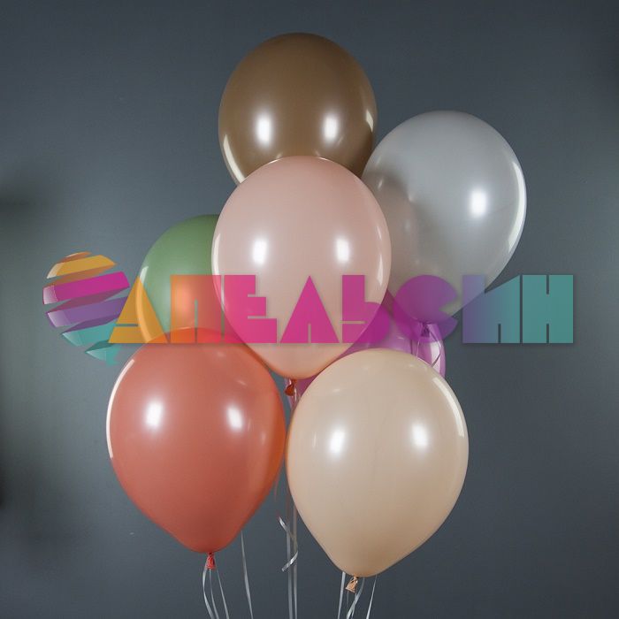 Шар пастель Коричневый 512/12"/30см (S65) Coffe кофе 100шт/уп (Китай) 512-12S65