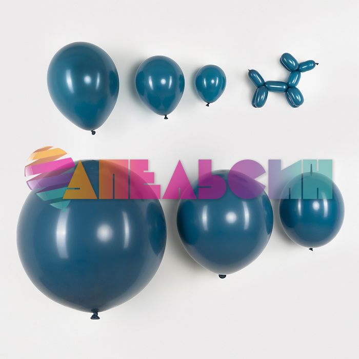 Шар пастель Бирюза S12"/30см (035) Deep Teal Глубокий океан 12шт/уп (Колумбия) 404622