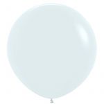 Шар пастель Белый S24"/76см (005) White (Колумбия) 124005-1
