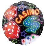Шар фольга Казино Casino A18"/48см (США) 115006 1202-0284