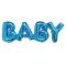 Надпись из шаров Baby синий FL32"/81см (Китай) 17378