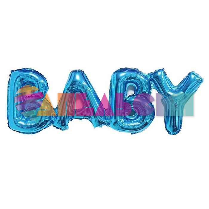 Надпись из шаров Baby синий FL32"/81см (Китай) 17378