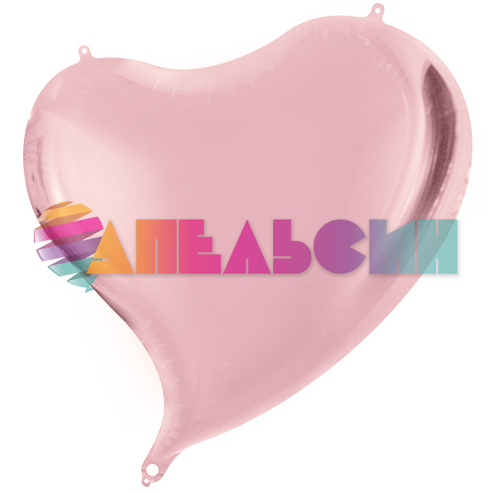 Шар сердце Розовое золото FL18"/46см (Китай) изгиб 123092
