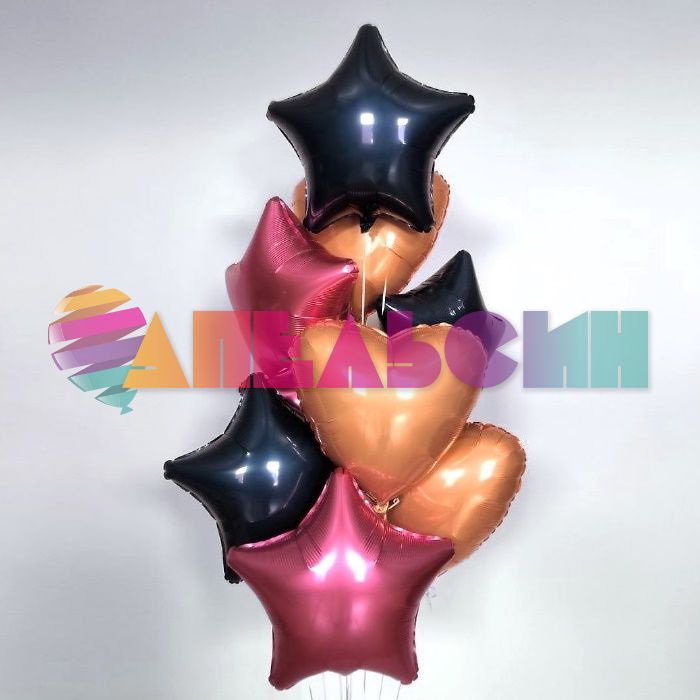 Шар звезда Синий AG19"/48см Сапфир (Россия) 226214
