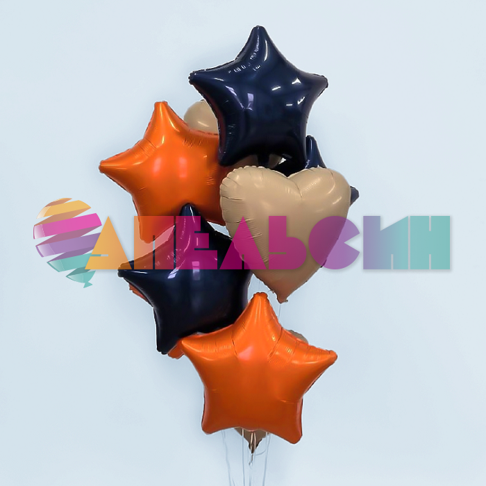 Шар звезда Синий AG19"/48см Сапфир (Россия) 226214