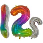 Шар цифра Радуга Е40"/102см Jelly 2 (Китай) 1207-3635-СТОК
