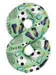 Шар цифра Футбол FL34"/86см GOAL 8 (Китай) 27748
