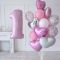 Шар цифра Розовый F40"/102см Baby 1 (Испания) 1207-2837 901761RS