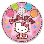 Тарелка Хеллоу Китти Hello Kitty 17см 8шт/уп картон 1502-0931