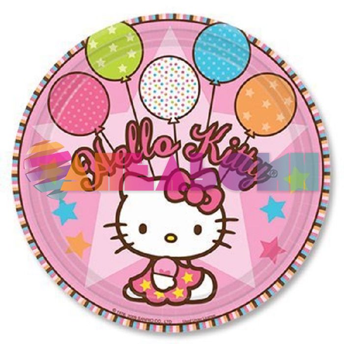 Тарелка Хеллоу Китти Hello Kitty 17см 8шт/уп картон 1502-0931
