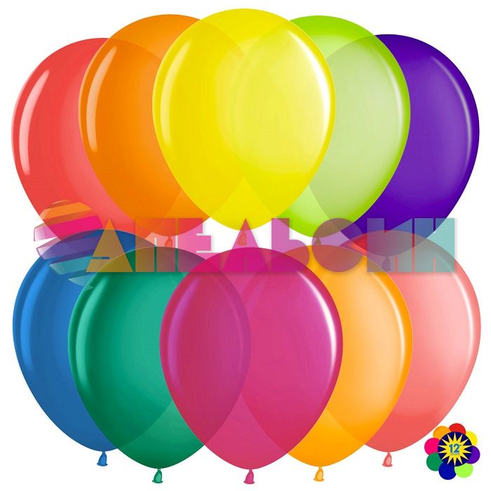 Шар металлик Ассорти VV12"/30см 50шт/уп (Малайзия) 711016-50