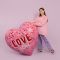 Шар фольга Люблю тебя LOVE you FL63"/160см (Китай) 26079