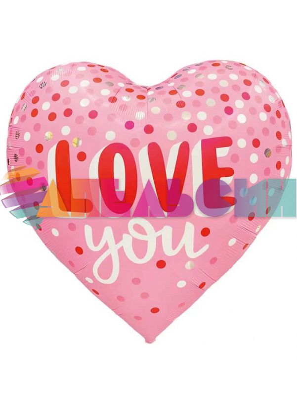 Шар фольга Люблю тебя LOVE you FL63"/160см (Китай) 26079