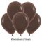 Шар пастель Коричневый S05"/13см (076) Chocolate Шоколадный 100шт/уп 203904