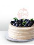 Топпер Love Ботаник розовый 12х15см пластик 7003929