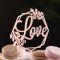 Топпер Love Ботаник розовый 12х15см пластик 7003929
