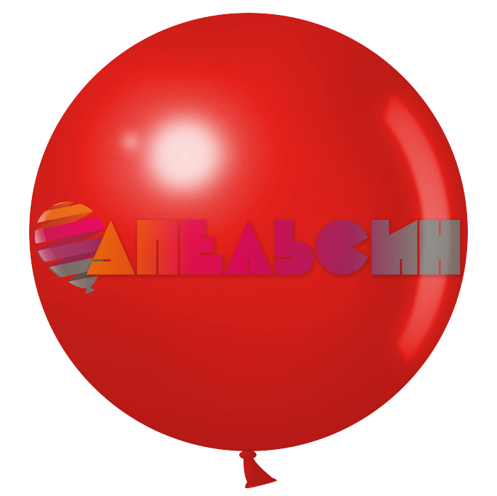 Шар пастель Красный Д24"/60см (Китай) 624004-1