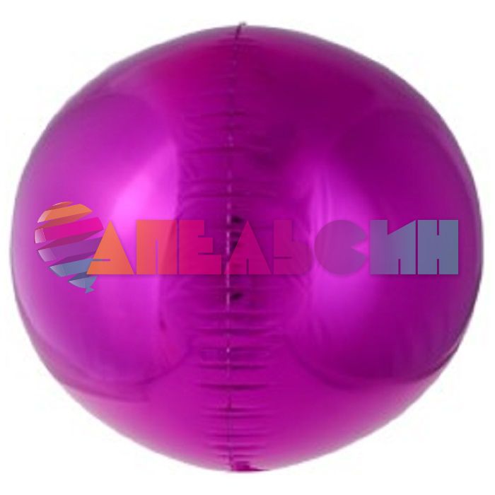 Шар сфера Розовый FL20"/51см фуше (Китай) металлик 180018-1